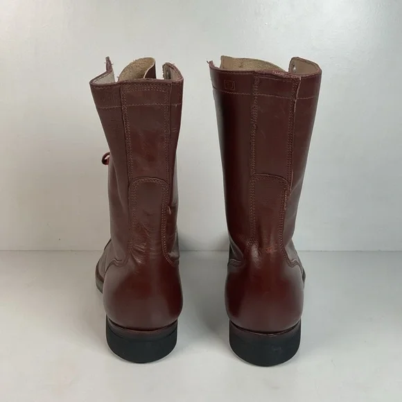 Vintage Vietnam War Brown Jump Boots | Cap Toe | Paratrooper | 11 N - Picture 14 of 16